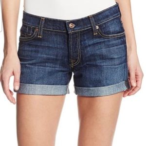 7 for all Mankind slouchy mid roll up short